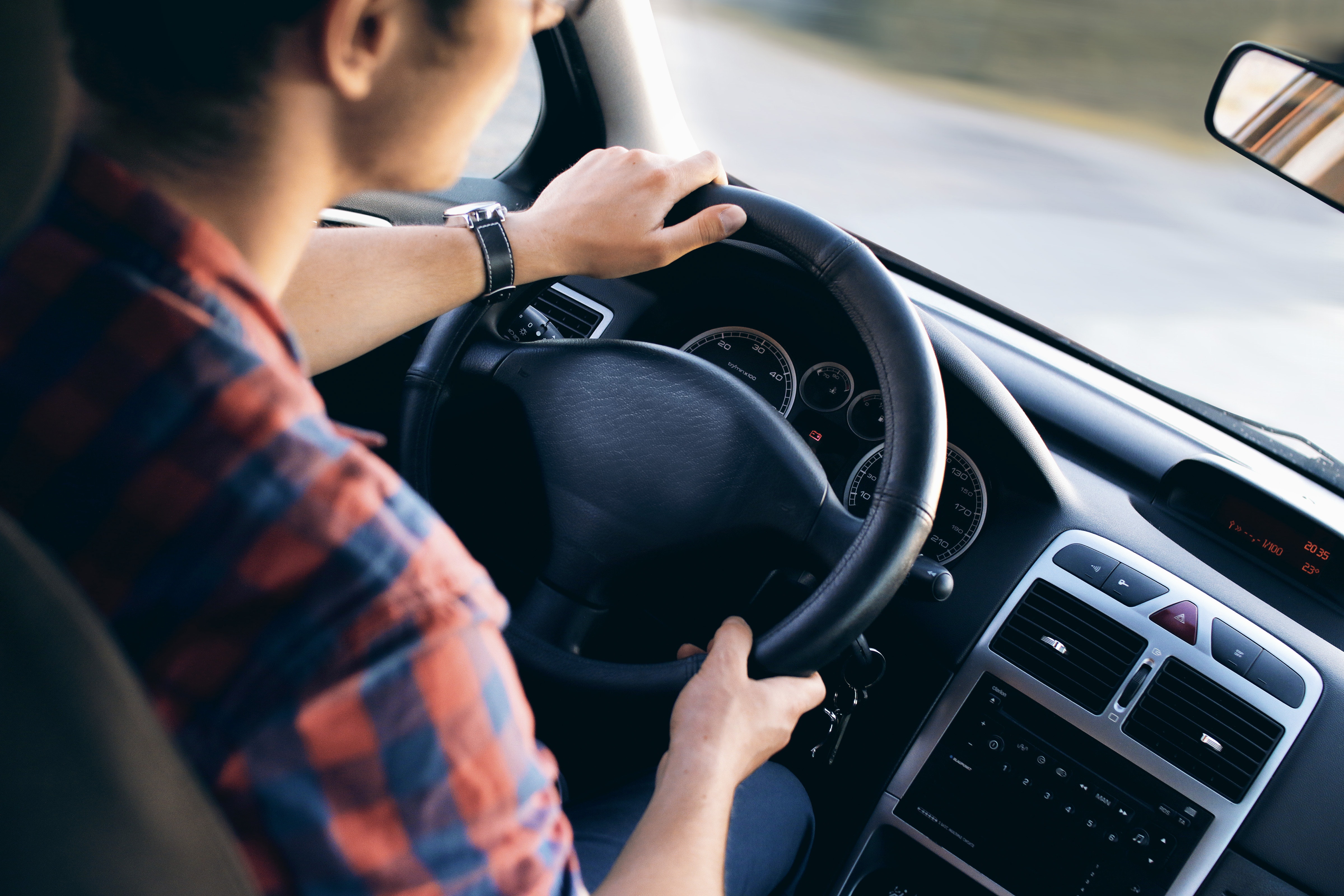 A teenager who chose to learn to drive in a week out on the road.